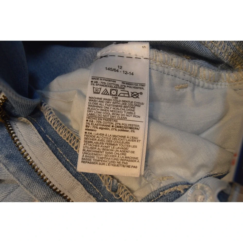 Old Navy Girl Rockstar Jeggings High Rise 360 Stretch Built-In Tough - Size 12
